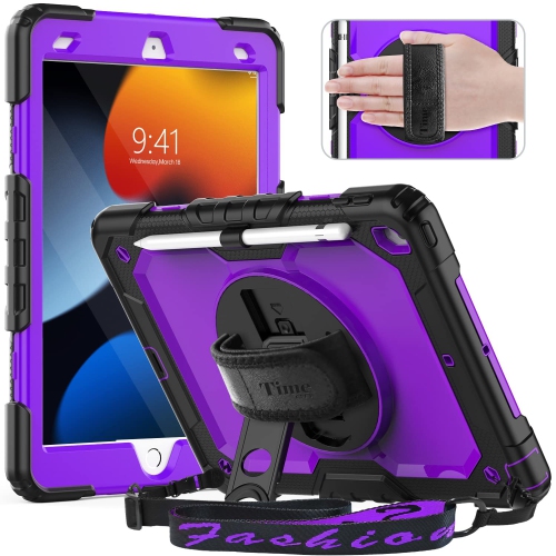 HLD  Timecity Case for Ipad 9Th/8Th/ 7Th Generation 2021/2020/2019, Case for Ipad 10.2 With Screen Protector Pencil Holder, Heavy