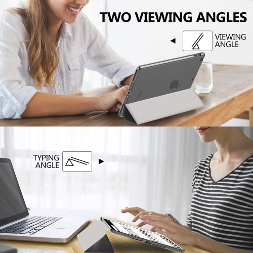 iPad 10.2 Case for iPad 9th Generation 2021/ iPad 8th Generation 2020/ iPad 7th Generation 2019, Slim Stand Hard Back Shell Smart Cover Case for iPad