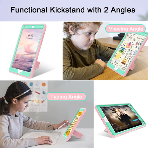 VENINGO iPad 9th Generation Case, iPad 8th Generation Case, iPad 7th Gen Case, iPad 10.2 2021/2020/2019 Case, 3 in 1 Heavy D