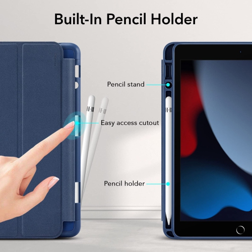 ESR Case for iPad 9th Generation/iPad 8th Generation (2020)/7th Generation (2019) 10.2-Inch Case with Pencil Holder