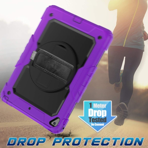 Timecity Case for iPad 6th/5th Generation 9.7 Inch Case 2018/2017 with Screen Protector, Stand, Hand/Shoulder Strap, Full-Bo