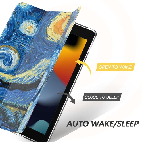 MoKo Case Fit iPad 10.2 Inch iPad 9th Generation 2021/8th Generation 2020/7th Generation 2019 Case, Slim Smart Stand Cover w