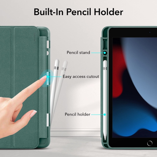 ESR Case for iPad 9th Generation/iPad 8th Generation (2020)/7th Generation (2019) 10.2-Inch Case with Pencil Holder