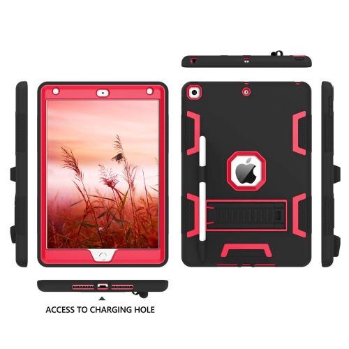 iPad 8th Generation Case, iPad 7th Generation Case, iPad 9th Generation Case iPad 10.2 Case, 3 in 1 Heavy Duty Rugged Shockproof Kickstand Layer