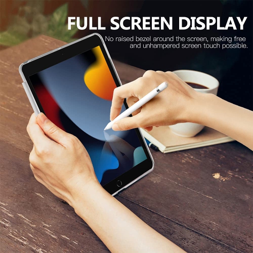 MoKo iPad 10.2 Case for iPad 9th Generation 2021/ iPad 8th Generation 2020/ iPad 7th Generation 2019, Slim Stand Hard Back S