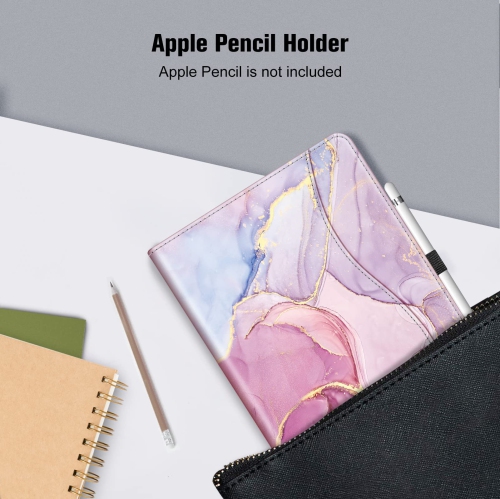 Étui Fintie pour iPad 9e/8e/7e génération 10.2 po - Support de visionnement multiangle Protection en coin C