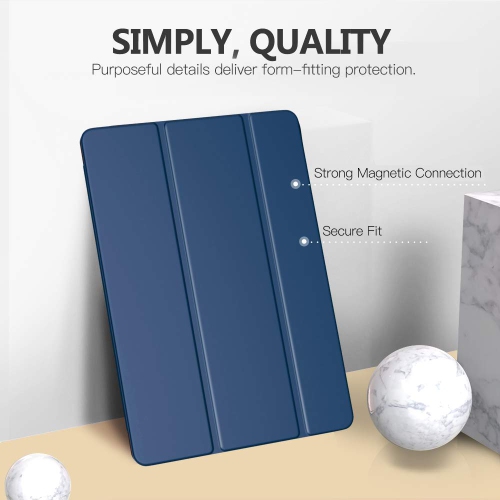 MoKo iPad 10.2 Case for iPad 9th Generation 2021/ iPad 8th Generation 2020/ iPad 7th Generation 2019, Slim Stand Hard Back S