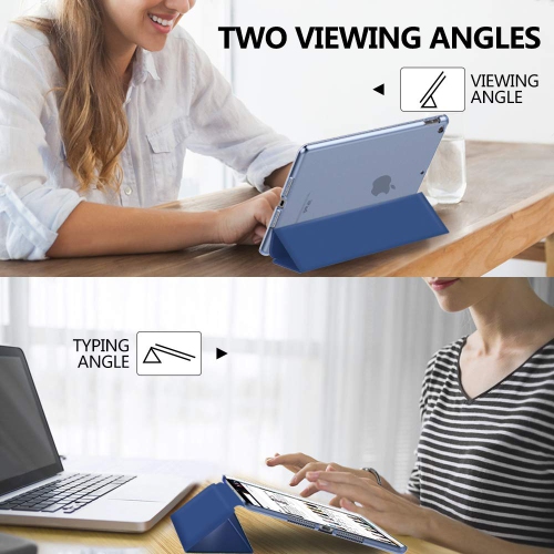 MoKo iPad 10.2 Case for iPad 9th Generation 2021/ iPad 8th Generation 2020/ iPad 7th Generation 2019, Slim Stand Hard Back S