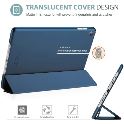ProCase iPad 10.2 Case 2021 9th Gen/ 2020 8th Gen/ 2019 7th Gen Case with Tempered Glass Screen Protector, Slim Stand Hard S