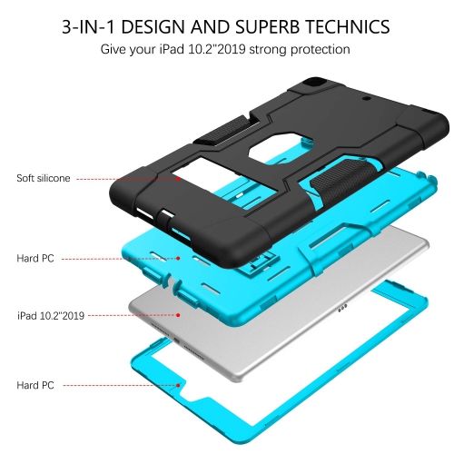iPad 10.2 Case, iPad 9th Generation Case,iPad 8th Generation Case,iPad 7th Generation Case,DUEDUE 3 in 1 Shockproof Heavy Du
