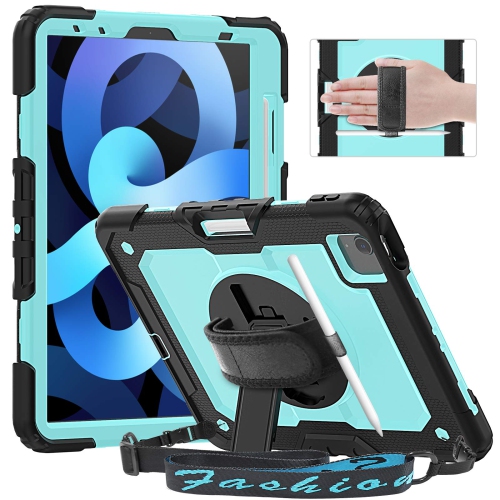 Timecity Case for iPad Air 5/4 10.9" 2022/2020, Full-Body Shockproof Tablet Cover with Screen Protector, 360° Rotating Stand