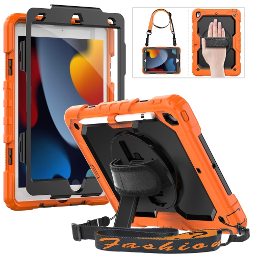 Étui HXCASEAC pour iPad 10.2 2021/2020/2019, étui protecteur antichoc avec protecteur d’écran, revêtement Rotatin à 360°