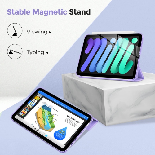 ProCase iPad Mini 6 2021 8.3 Inch Case with, Ultra Slim Stand Hard Back Shell Protective Smart Cov