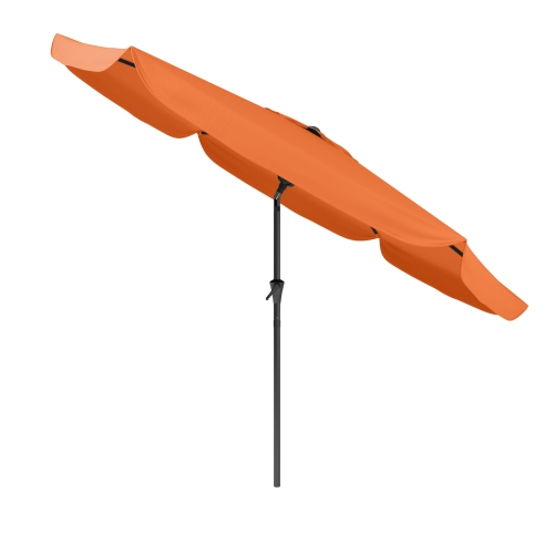 CorLiving 10ft Orange Offset Tilting Patio Umbrella