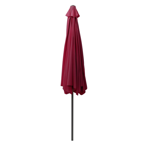 CorLiving 10ft Wine Red Offset Tilting Patio Umbrella