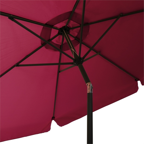 CorLiving 10ft Wine Red Offset Tilting Patio Umbrella