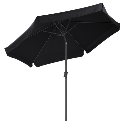 CorLiving 10ft Black Offset Tilting Patio Umbrella