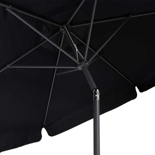 CorLiving 10ft Black Offset Tilting Patio Umbrella