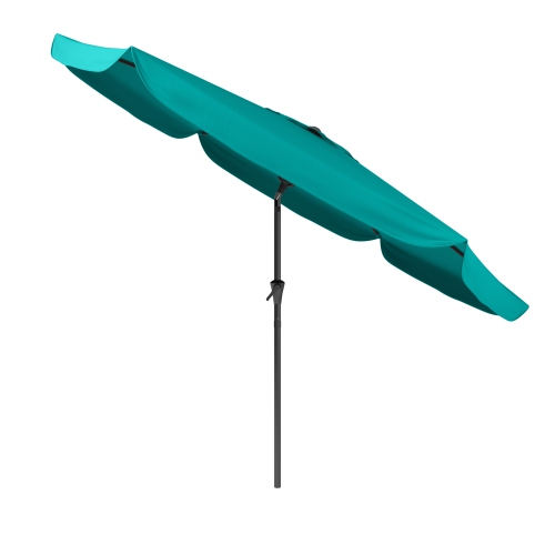 Parasol de patio excentré bleu turquoise 10&nbsp;pi de CorLiving