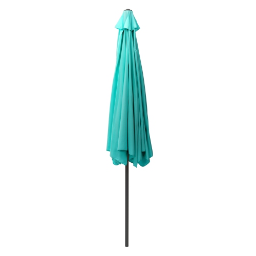 Parasol de patio excentré bleu turquoise 10&nbsp;pi de CorLiving