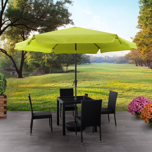 CorLiving 10ft Lime Green Offset Tilting Patio Umbrella