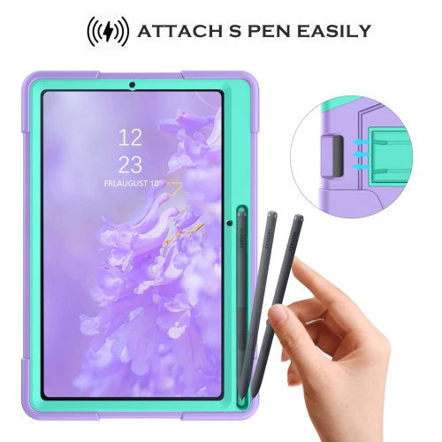 Galaxy Tab S6 Lite Case YINLAI Samsung Tab S6 Lite Cases with Pencil Holder 3 in 1 Rubber Shockproof Heavy Duty Full Body Pr