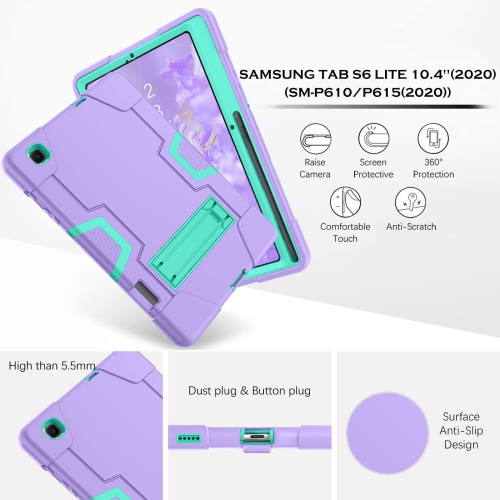 Galaxy Tab S6 Lite Case YINLAI Samsung Tab S6 Lite Cases with Pencil Holder 3 in 1 Rubber Shockproof Heavy Duty Full Body Pr