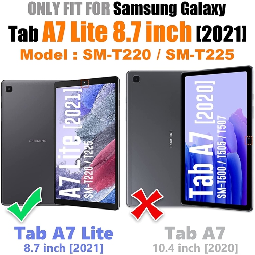 Étui pour enfants BMOUO pour Galaxy Tab A7 Lite de 8.7 po 2021 de Samsung, étui pour Tab A7 Lite avec protecteur d’écran intégré,