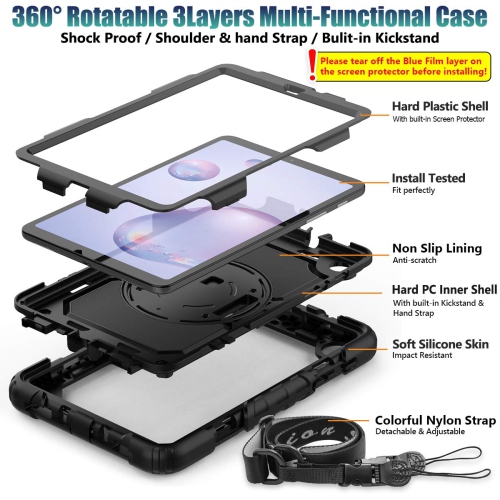 navor Case for Samsung Galaxy Tab A 8.4 Case ONLY SM-T307/T307U 2020 release , Three Layer Hybrid Drop Protection Ca