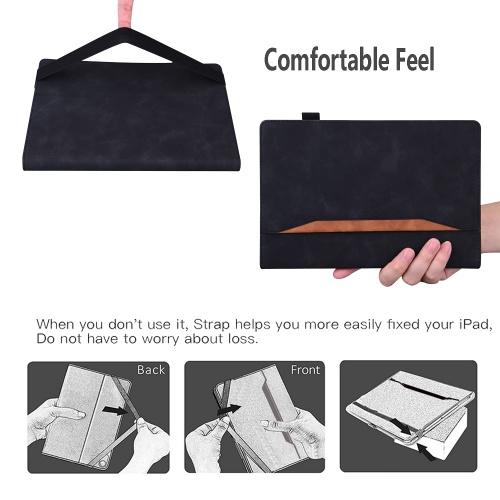 Vkooer Case for Samsung Galaxy Tab A 10.1 2016 Case SM-T580/T585 Premium PU Leather Business Cover Flip S