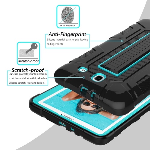 Samsung Galaxy Tab E 9.6 Case, SM-T560 / T561 / T567 Case, Galaxy Tab E 9.6 Case With HD Screen Protector, L00KLY 3 in 1 T