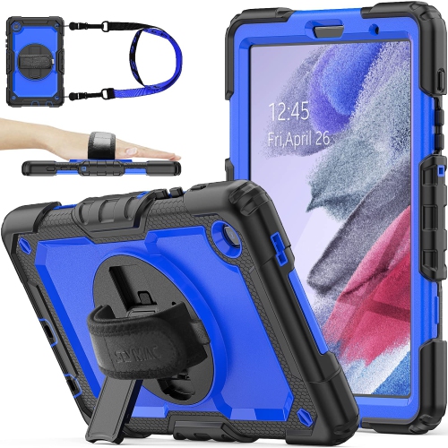 Image 1 de 7.. SEYMAC – Étui de rangement pour Galaxy Tab A7 Lite de 8.7 po de Samsung avec protecteur d’écran porte-crayon 360, dragonne pivotante et étui