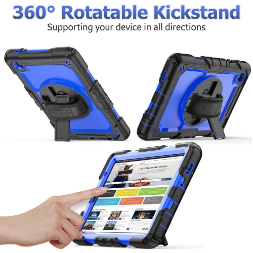 SEYMAC stock Case for Samsung Galaxy Tab A7 Lite Case 8.7'' with Screen Protector Pencil Holder 360 Rotating Hand Strap &S