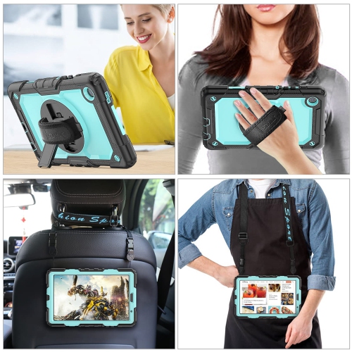 SEYMAC stock Case for Samsung Galaxy Tab A7 Lite Case 8.7'' with Screen Protector Pencil Holder 360 Rotating Hand Strap &S