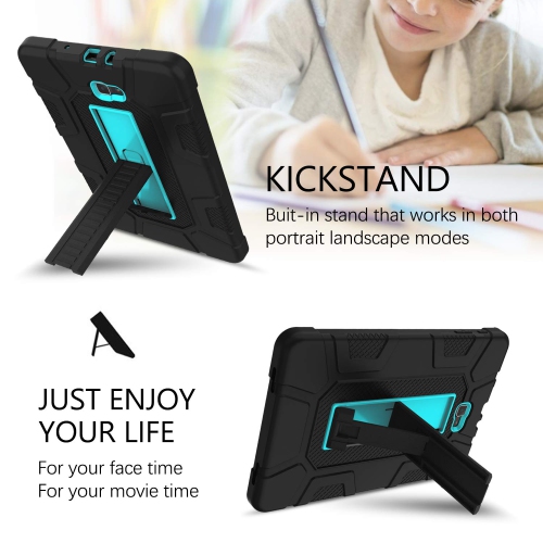 Galaxy Tab A 10.1 2016 Case SM-T580 T585 T587 GUAGUA Kickstand 3 in 1 Hybrid Hard Heavy Duty Rugged Shockproof Protective An