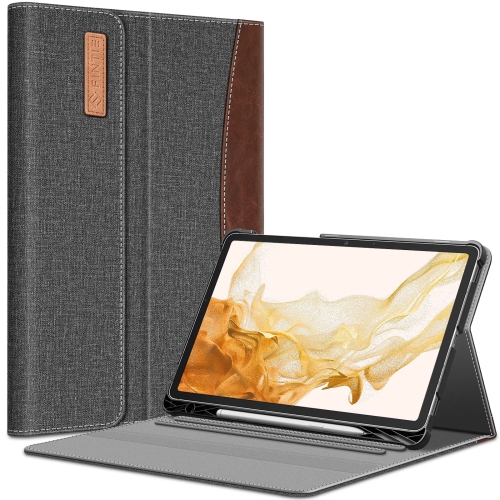 Image 1 of 7.. Fintie Case for Samsung Galaxy Tab S8 Plus 2022/S7 FE 2021/S7 Plus 2020 12.4 inch with S Pen Holder, Multiple Angle Portfoli