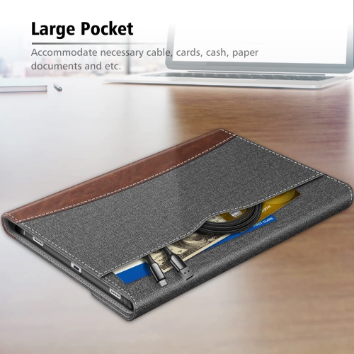 Étui Fintie pour Galaxy Tab S8 plus 2022/S7 FE 2021/S7 plus 2020 12.4 po de Samsung avec porte-stylet S Pen, Portfoli à plusieurs angles