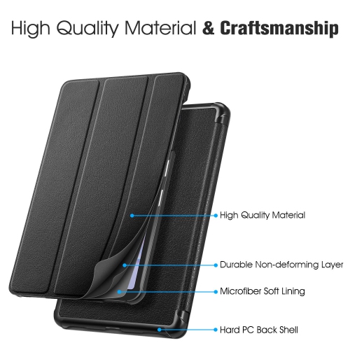 Fintie SlimShell Case for Samsung Galaxy Tab A 8.4 2020 Model SM-T307, Ultra Thin Lightweight Tri-Fold Stand Cover, Black