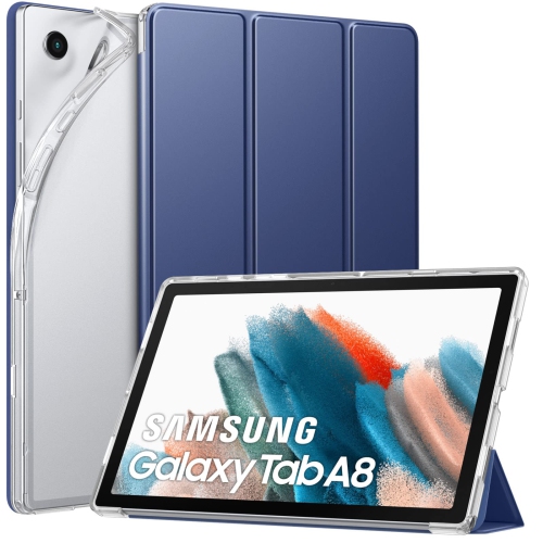 Image 1 de 7.. Étui de MoKo convenant à la Galaxy Tab A8 de 10.5 po 2022 de Samsung, étui mince à trois volets avec veille/veille automatique