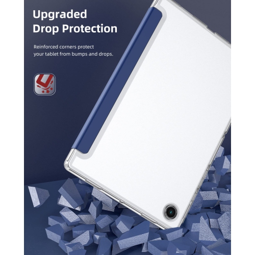 Étui de MoKo convenant à la Galaxy Tab A8 de 10.5 po 2022 de Samsung, étui mince à trois volets avec veille/veille automatique