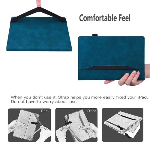 Vkooer Case for Samsung Galaxy Tab A 10.1 2016 Case SM-T580/T585 Premium PU Leather Business Cover Flip S