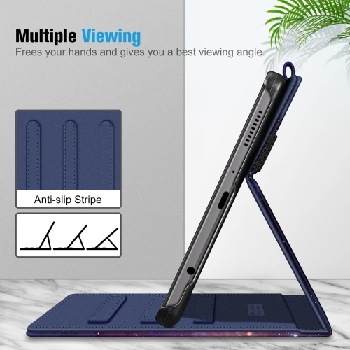 Étui Fintie pour Galaxy Tab A7 Lite de 8.7 po 2021 de Samsung, écran angle de visionnement multiple, Smart Stand Back Cov