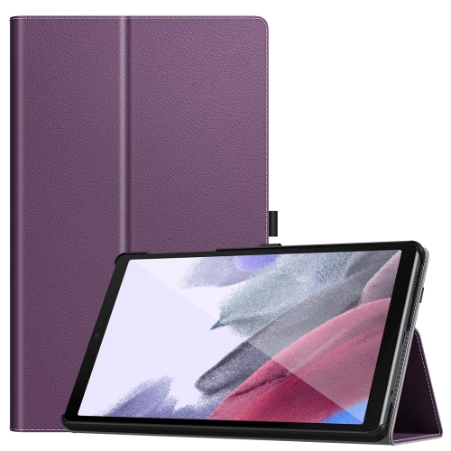 Image 1 de 7.. Étui Dadanisme pour Galaxy Tab A7 Lite de 8.7 po de Samsung 2021, cuir de polyuréthane léger et mince Shockproo de qualité supérieure