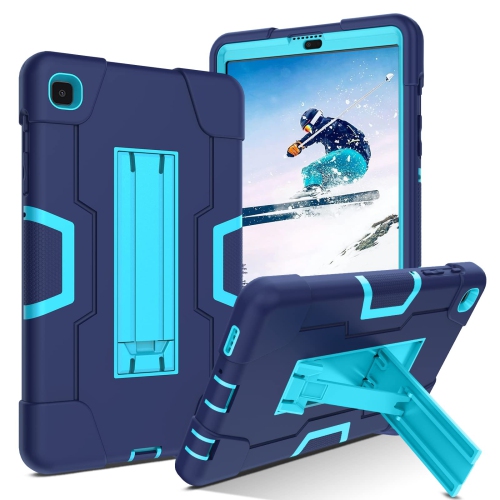 Image 1 de 7.. Étui rigide hybride robuste 3-en-1 pour Galaxy Tab A7 Lite de 8.7 po 2021, béquille DUEDUE pour boîtier intégral à impact élevé