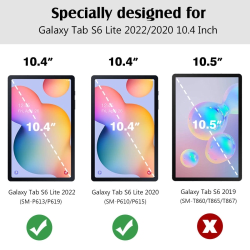 Samsung Galaxy Tab S6 Lite 10.4 Inch 2022/2020, Ultra Slim Lightweight Magnetic Stand Cover Fit Galaxy Tab S6 Lite 2022/2020 Tablet, Midnight Green