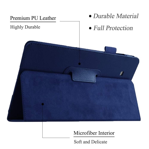 EKVINOR Case for Tab E 9.6 Case Model T560, Slim Leather Folio Case Cover Stand for Samsung Galaxy Tab E 9.6 Inch 2015 Relea