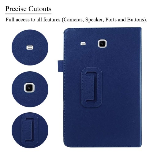EKVINOR Case for Tab E 9.6 Case Model T560, Slim Leather Folio Case Cover Stand for Samsung Galaxy Tab E 9.6 Inch 2015 Relea