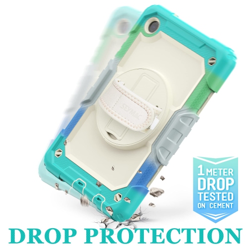 SEYMAC stock Case for Samsung Galaxy Tab A7 Lite Case 8.7'' with Screen Protector Pencil Holder 360 Rotating Hand Strap &S