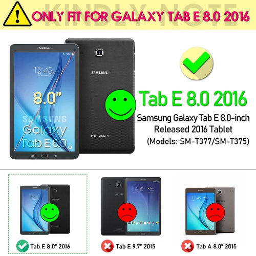 Kids Case for Galaxy Tab E 8.0 SM-T377 Tablet Shockproof & Kid-Proof Foam Cover Sturdy Durable Protective Ca