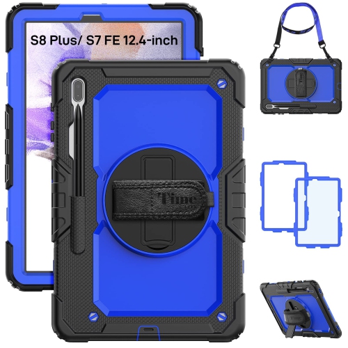 HLD  Timecity Samsung Galaxy Tab S8 Plus/ S8 + Case 2022 / Tab S7 Fe 12.4 2021 (Sm-X800/x806, Sm-T730/t733), Full-Body Protective